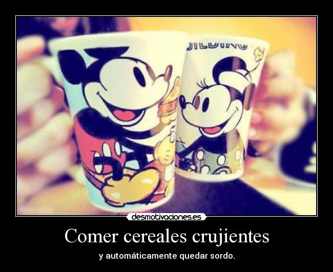 Comer cereales crujientes - 