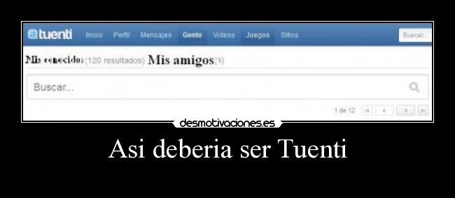 Asi deberia ser Tuenti -