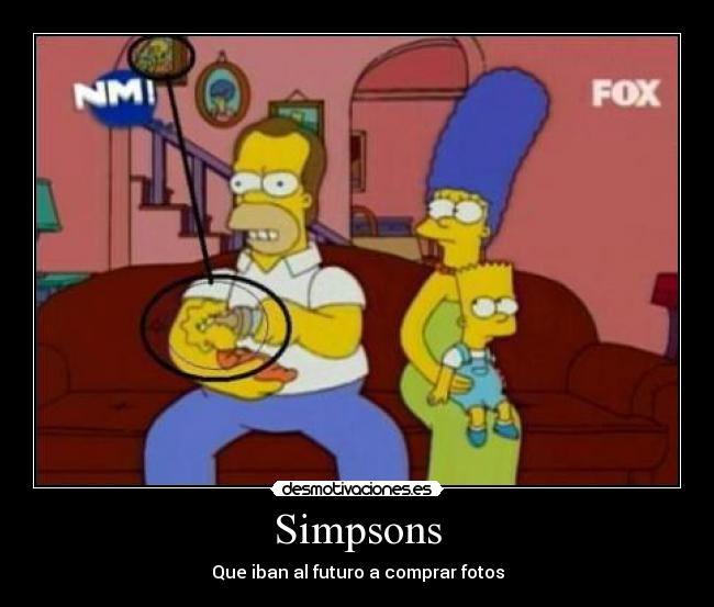 Simpsons - Que iban al futuro a comprar fotos