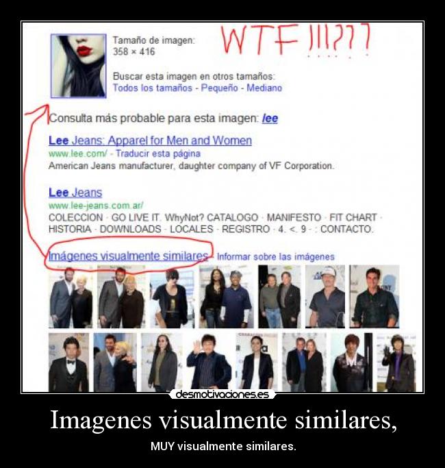 Imagenes visualmente similares, - MUY visualmente similares.
