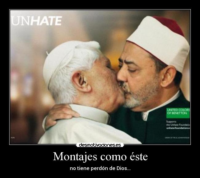 Montajes como éste - no tiene perdón de Dios...