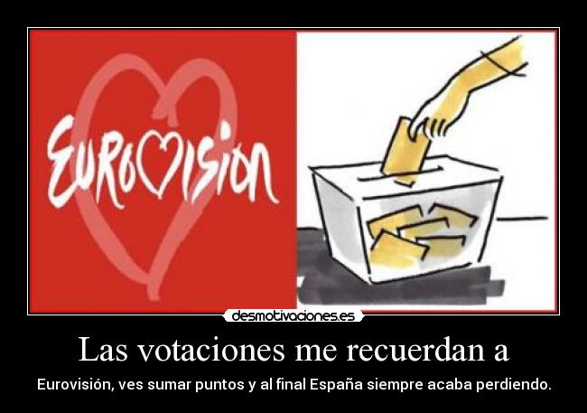 carteles votaciones eurovision perder desmotivaciones