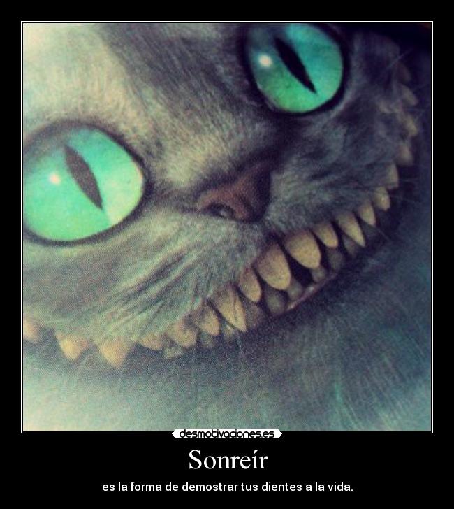 Sonreír - es la forma de demostrar tus dientes a la vida.