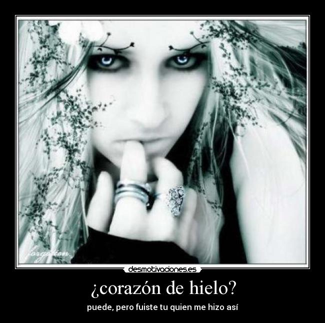¿corazón de hielo? -