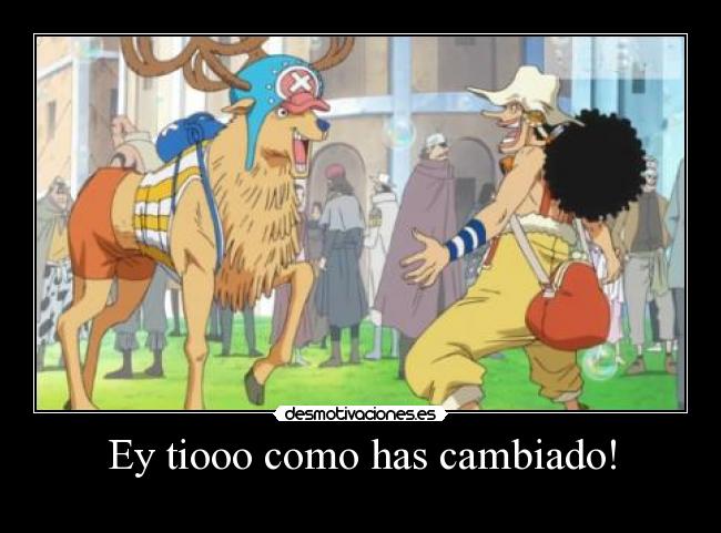 carteles chopper usopp dos anos despues desmotivaciones