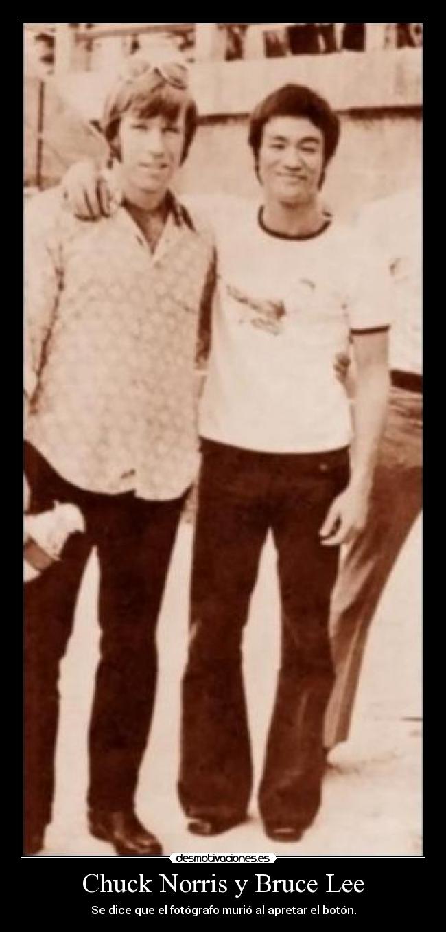 Chuck Norris y Bruce Lee -