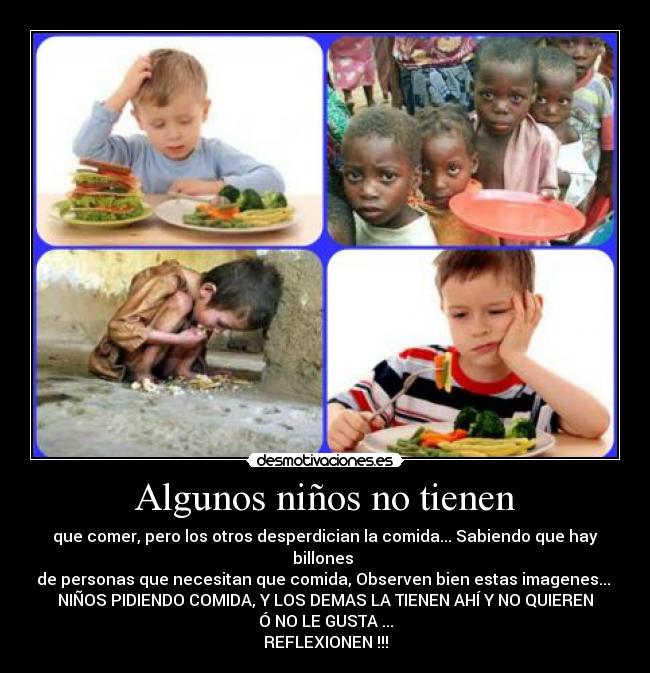 Algunos niños no tienen -