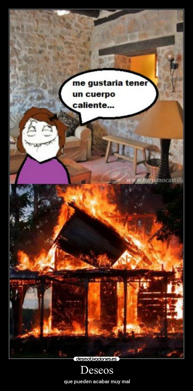 Deseos - que pueden acabar muy mal