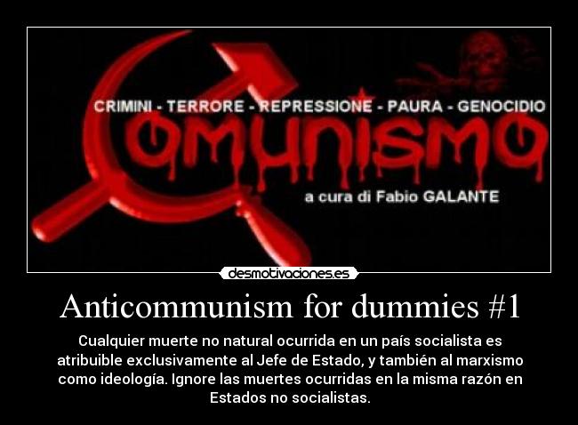 carteles anticommunismfordummies clanantifas kaf desmotivaciones