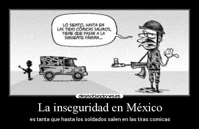 LA INSEGURIDAD EN MEXICO la inseguridad en mexico: