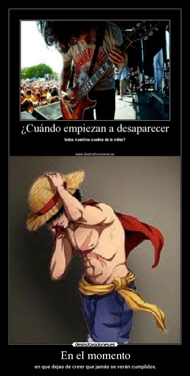 carteles one piece desmotivaciones