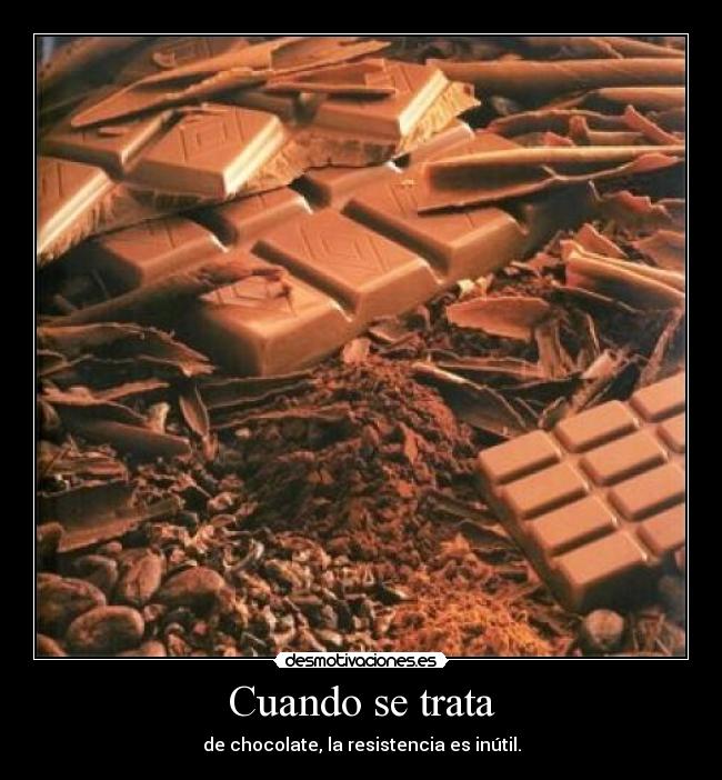 carteles chocolate desmotivaciones