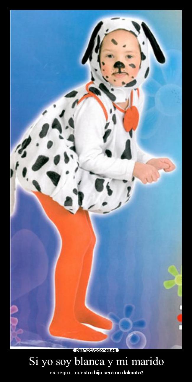 Si yo soy blanca y mi marido -