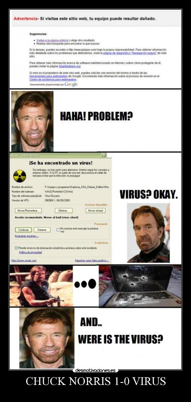 CHUCK NORRIS 1-0 VIRUS - 