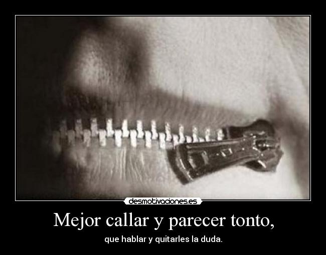 carteles tonto norompaselsilenciosinovaaserparamejorarlo desmotivaciones