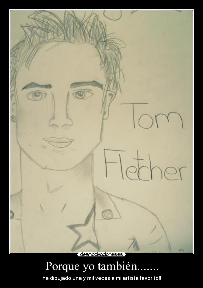 Porque yo también....... - he dibujado una y mil veces a mi artista favorito!!