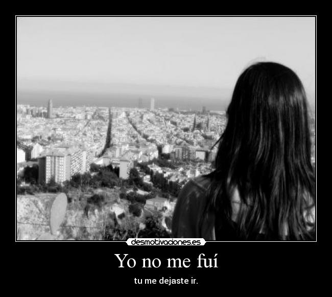 Yo no me fuí -