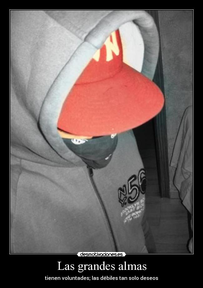 Las grandes almas - tienen voluntades; las débiles tan solo deseos