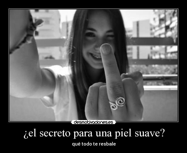 ¿el secreto para una piel suave? -