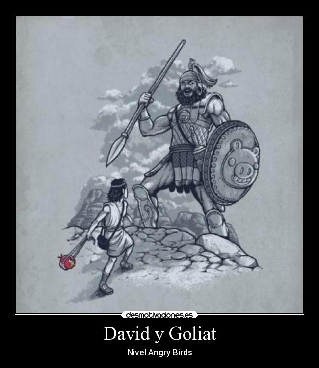 David y Goliat - Nivel Angry Birds