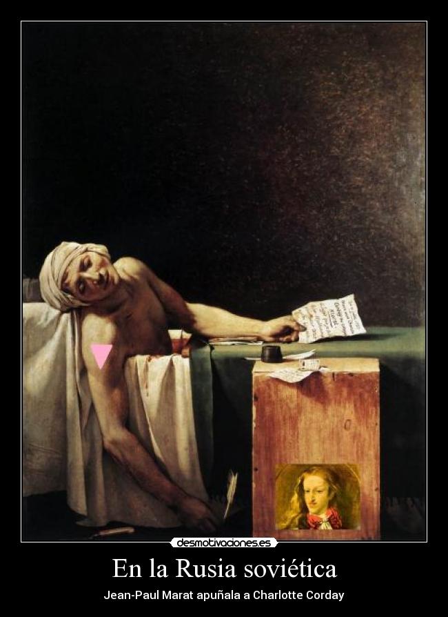 En la Rusia soviética - Jean-Paul Marat apuñala a Charlotte Corday