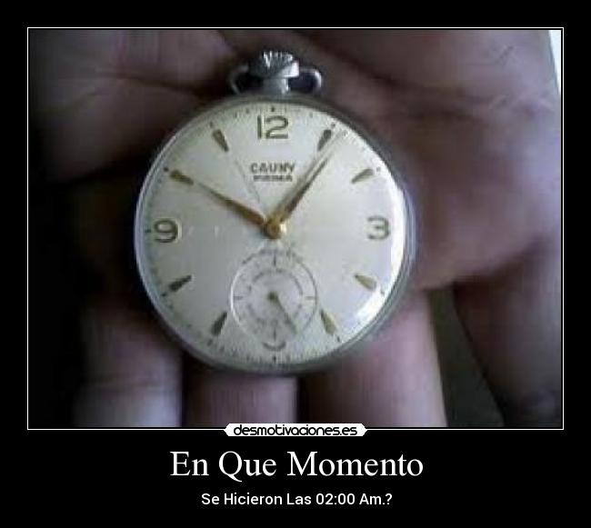 En Que Momento - 