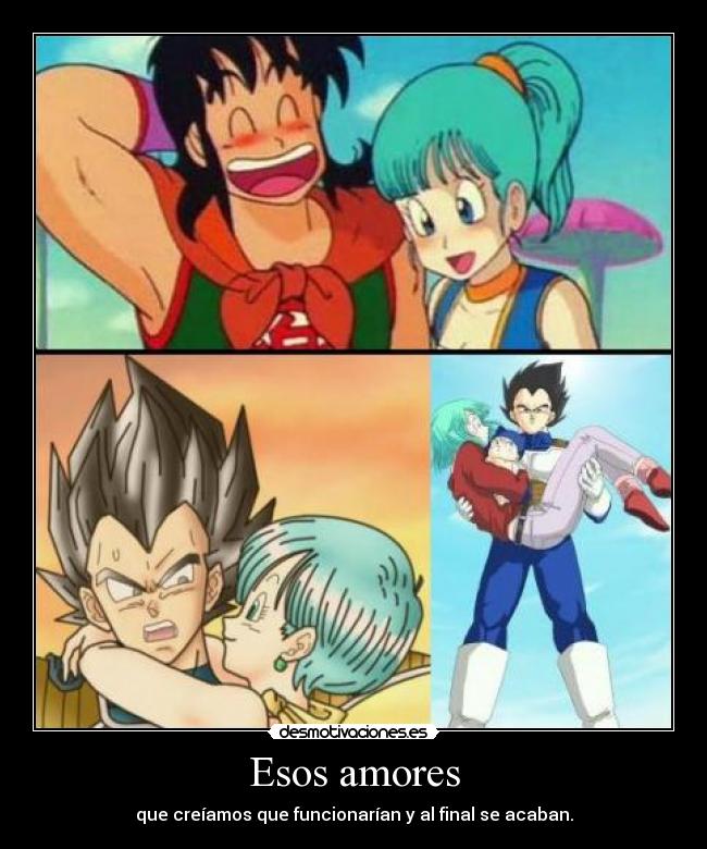 Esos amores - que creíamos que funcionarían y al final se acaban.