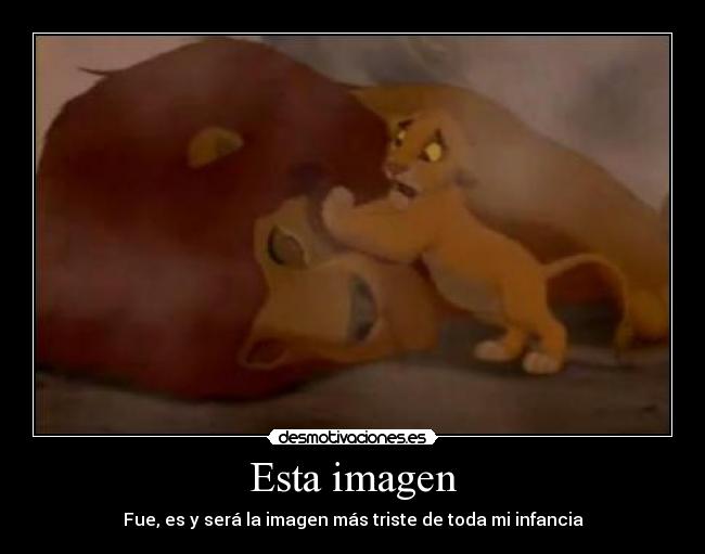 Esta imagen - Fue, es y será la imagen más triste de toda mi infancia