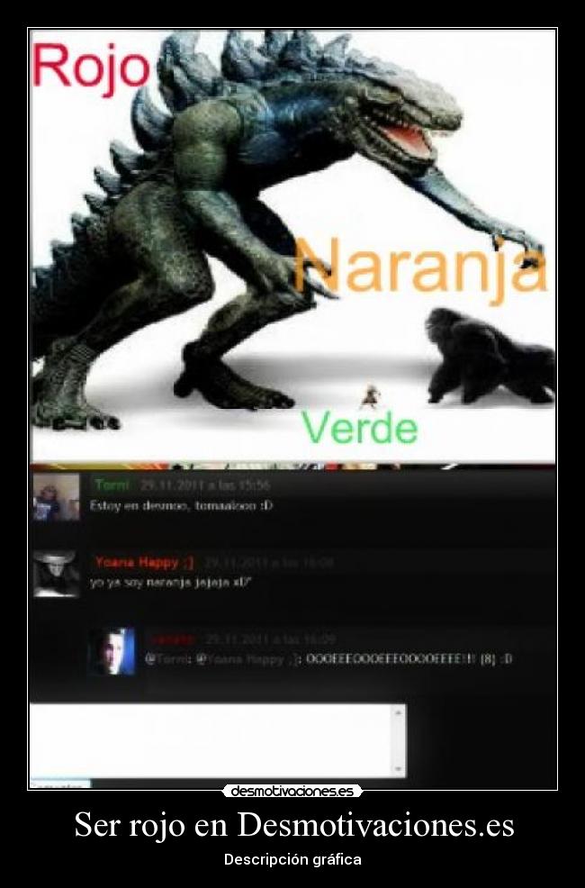 Ser rojo en Desmotivaciones.es - 