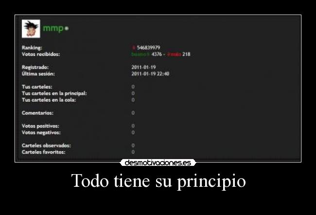 Todo tiene su principio - 