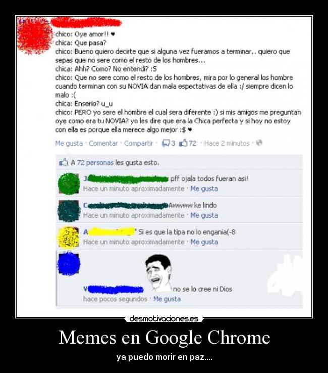 Memes en Google Chrome - ya puedo morir en paz....