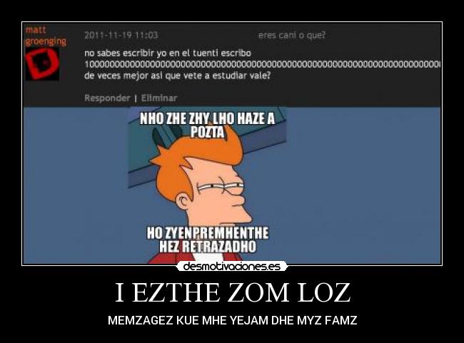 I EZTHE ZOM LOZ - MEMZAGEZ KUE MHE YEJAM DHE MYZ FAMZ