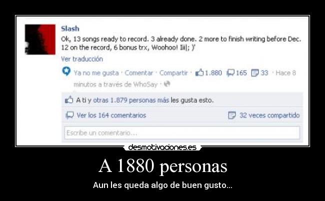 A 1880 personas - Aun les queda algo de buen gusto...