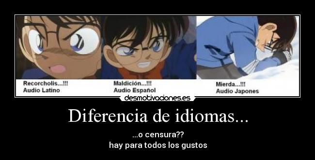 Diferencia de idiomas... - 