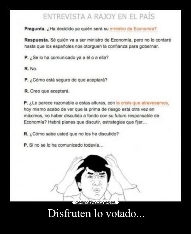 Disfruten lo votado... -