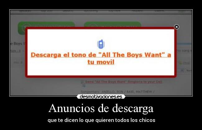 Anuncios de descarga -