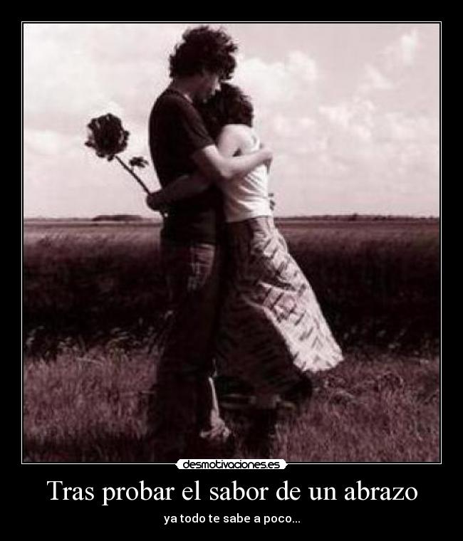 carteles abrazo sabor hambre desmotivaciones