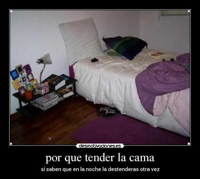 por que tender la cama - 