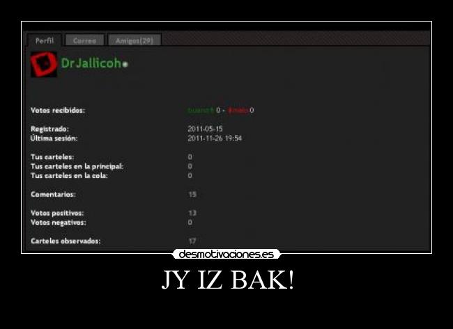 JY IZ BAK! - 