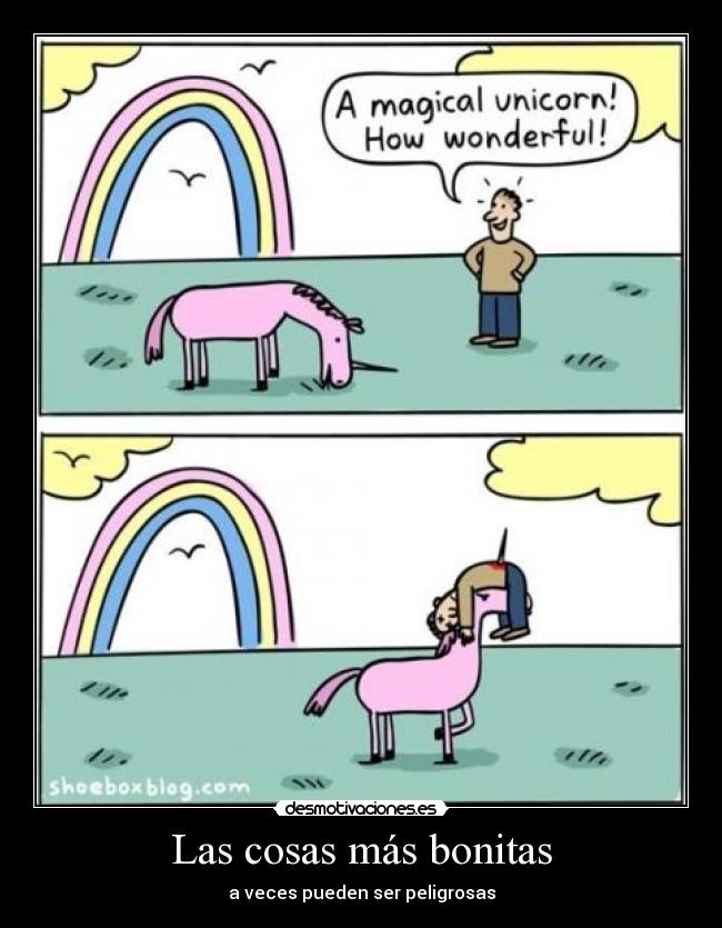 carteles unicornio cosas bonitas rosa 9gag desmotivaciones