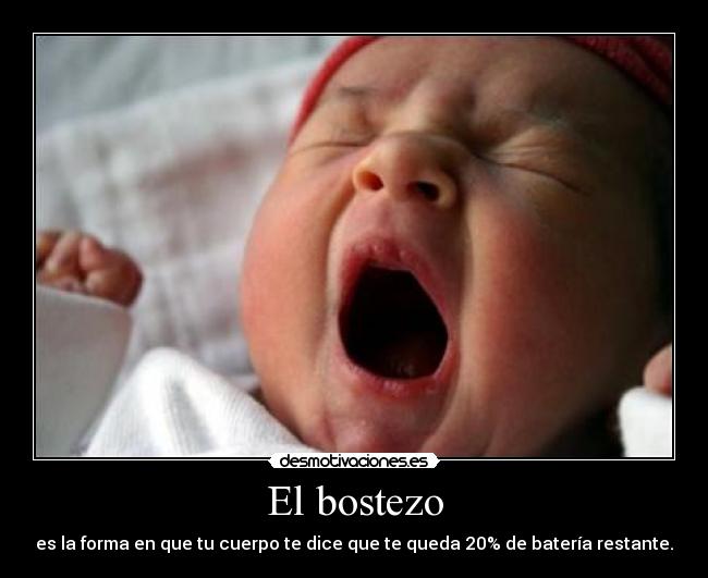 carteles bostezo bebe desmotivaciones