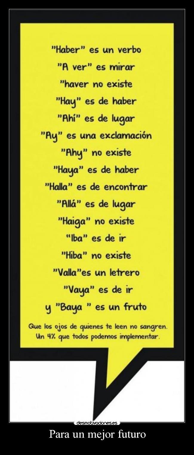 Para un mejor futuro -