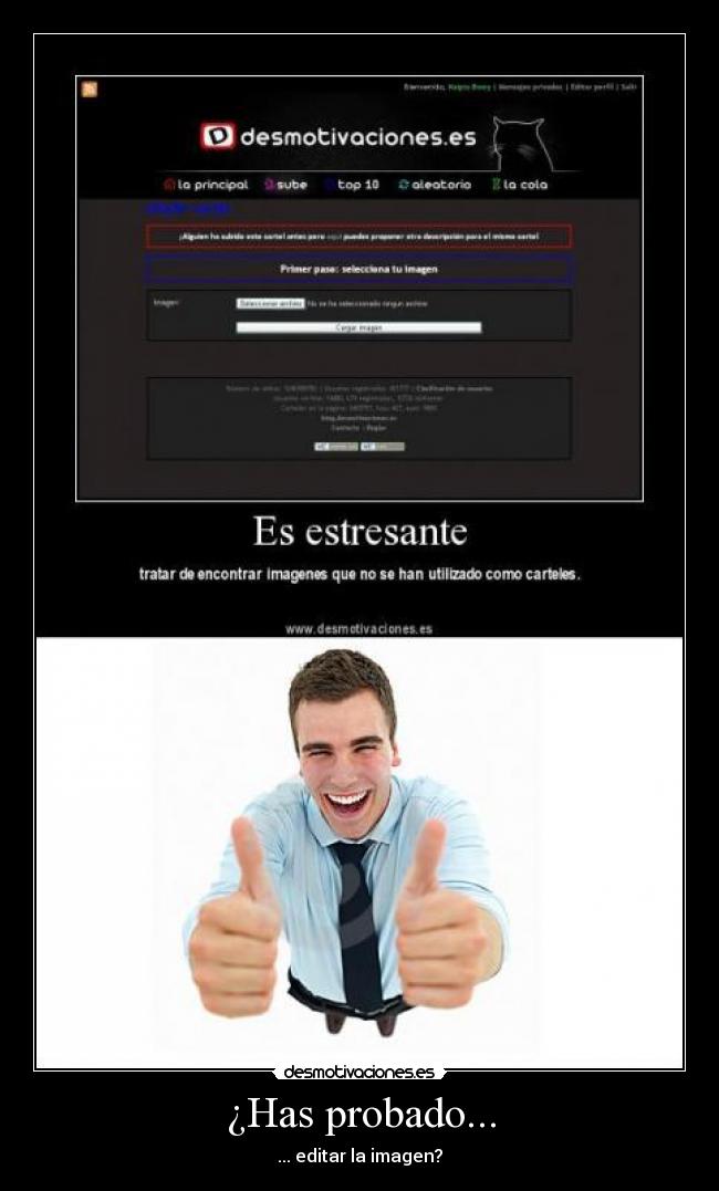 ¿Has probado... - ... editar la imagen?