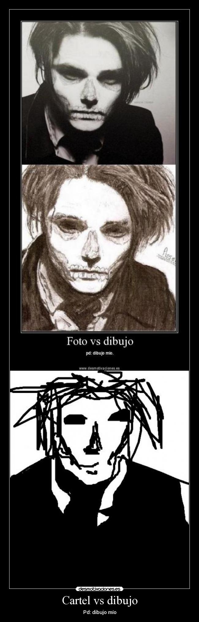 Cartel vs dibujo - 