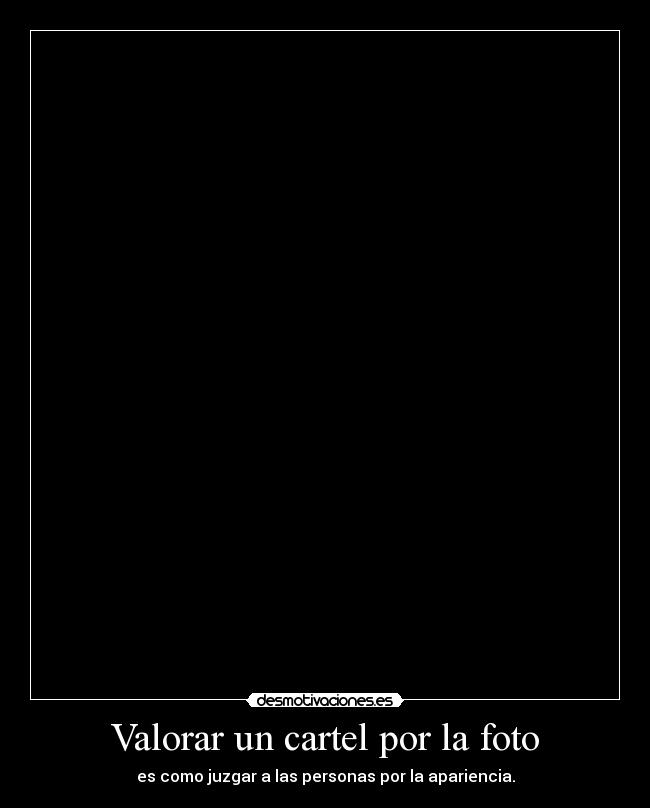 Valorar un cartel por la foto -