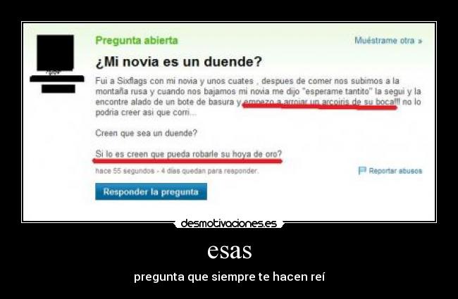 esas - pregunta que siempre te hacen reí