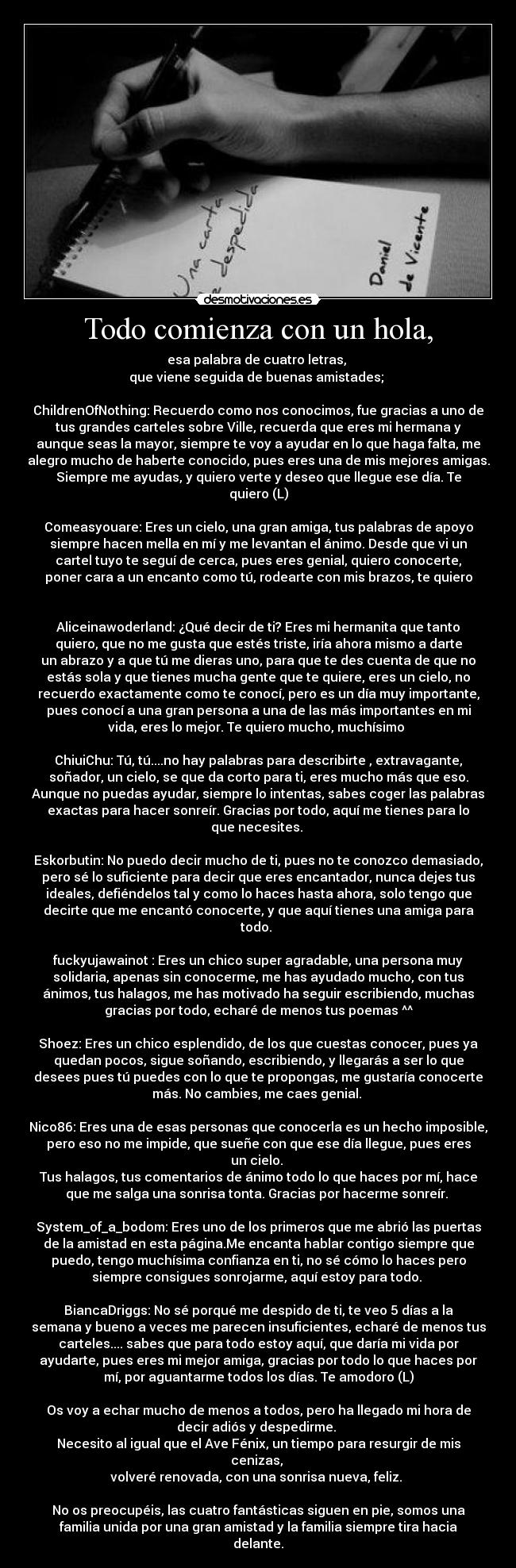 Todo comienza con un hola, - 