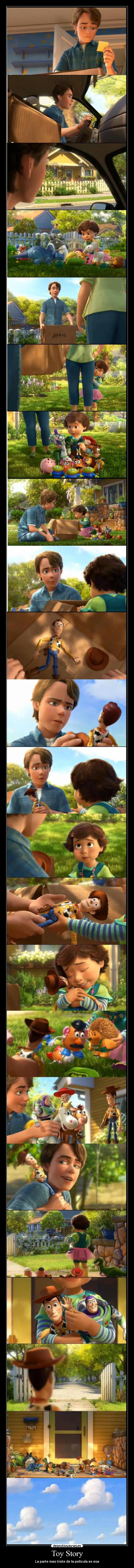 Toy Story - La parte mas triste de la película es esa
