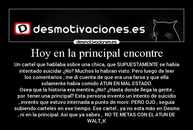 Hoy en la principal encontre - 