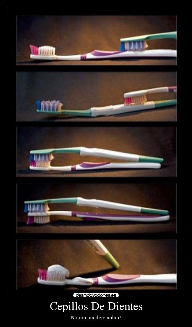 Cepillos De Dientes - Nunca los deje solos !